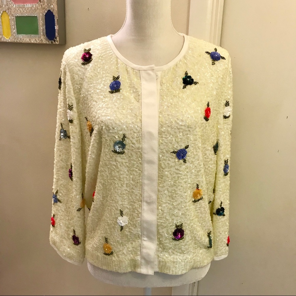 ✨NWT Elevenses for Anthropologie Sequin Cardigan